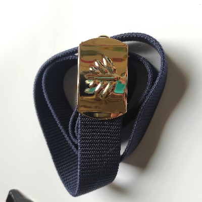 Picture of Metal bokless Belt for men - Navy Blue Belt for girl boys 1.2 inch width