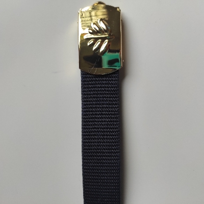Picture of Metal bokless Belt for men - Navy Blue Belt for girl boys 1.2 inch width