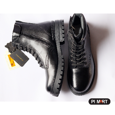 Picture of Bikers Genuine Leather boots , High Quality Zipper Bikers Boots for man