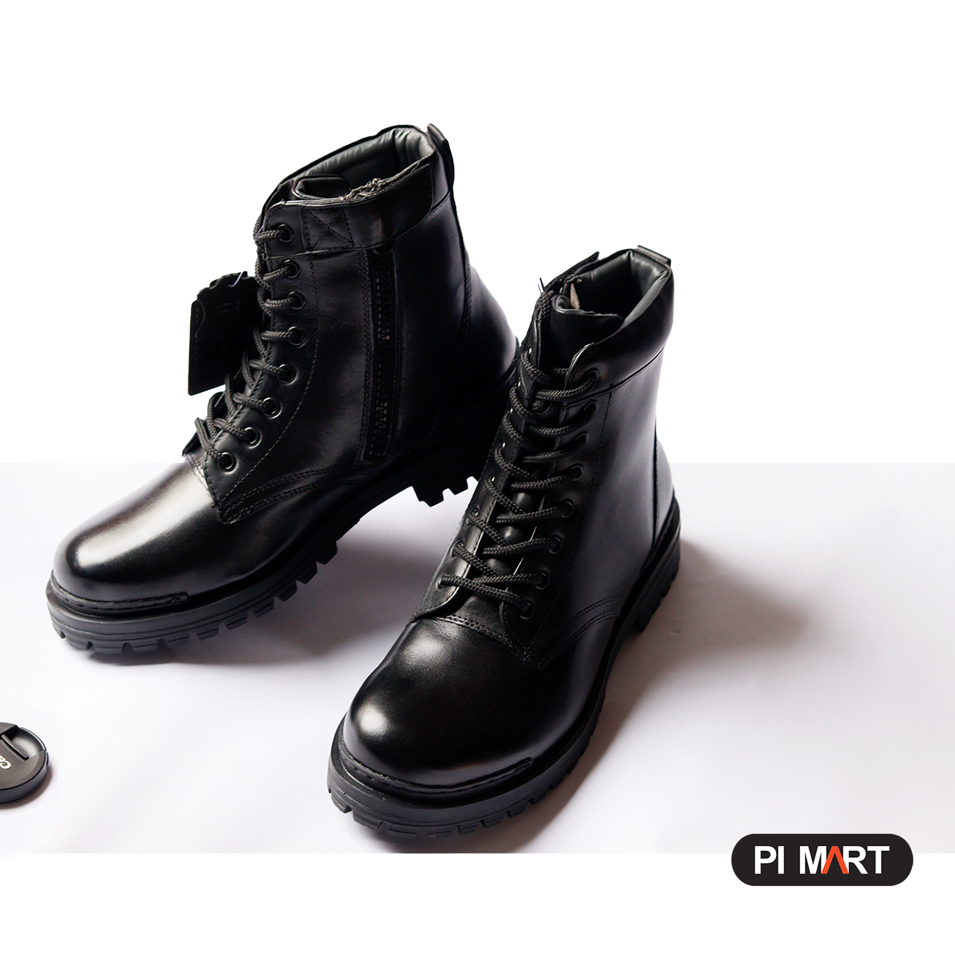 Picture of Bikers Genuine Leather boots , High Quality Zipper Bikers Boots for man