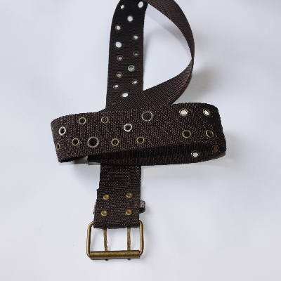 Picture of Men′ S and Women′ S Double Buckle Canvas Belt Overalls Wind Full Hole Pin Buckle Belt Students Youth Sturdy Durable Jeans with Hipster Straps