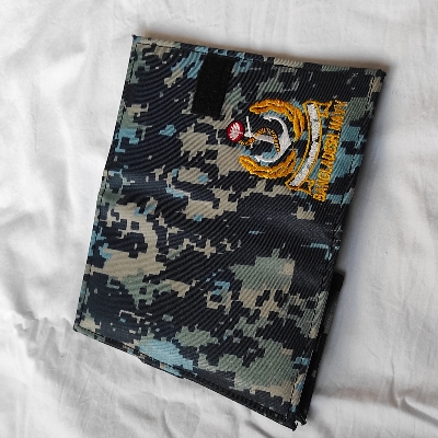 Picture of Bangladesh Navy Digital Camouflage Wallet for Men with Multiple Card Slots and Zipper – Tactical Military Style Wallet for Everyday Use – Navy Embroidered Logo – Premium Quality