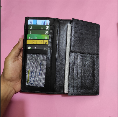 Picture of Bangladesh Army Genuine Leather Wallet – Premium Military Card & ID Holder with Embossed Emblem for Officers, Personnel, and Collectors