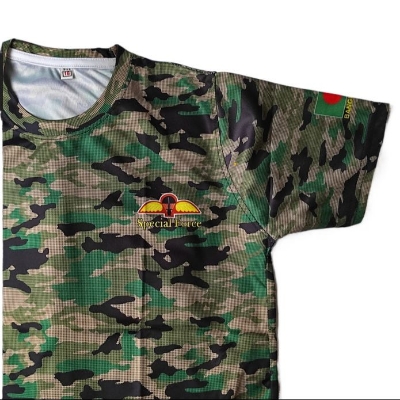 Picture of Bangladesh Army Special Force Camouflage T-Shirt – Military Jersey for Men | Stylish & Comfortable