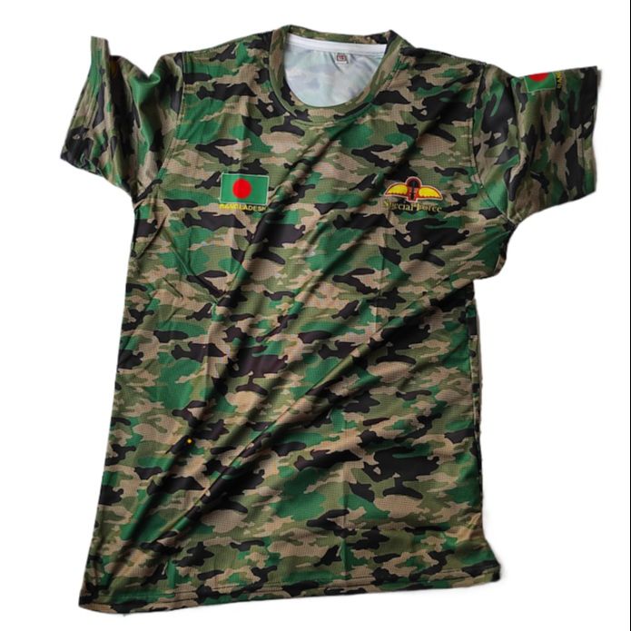 Picture of Bangladesh Army Special Force Camouflage T-Shirt – Military Jersey for Men | Stylish & Comfortable