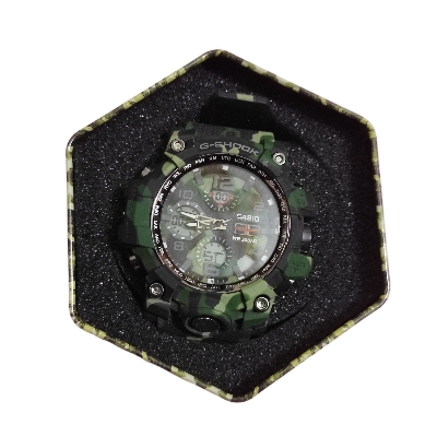Picture of Military Camouflage G-Shock Style Watch for Men – Water-Resistant & Shockproof Dual Display
