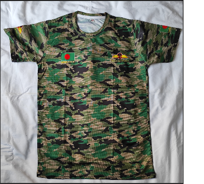 Picture of Camouflage Half-Sleeve Jersey T-Shirt – Breathable Comfort (Men & Kids)