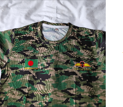 Picture of Camouflage Half-Sleeve Jersey T-Shirt – Breathable Comfort (Men & Kids)