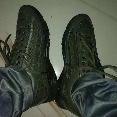 Picture of Running Sneakers Shoes For Men Casual Shoes Comfortable sports running and motorbike driving safety shoes -Olive Shoes