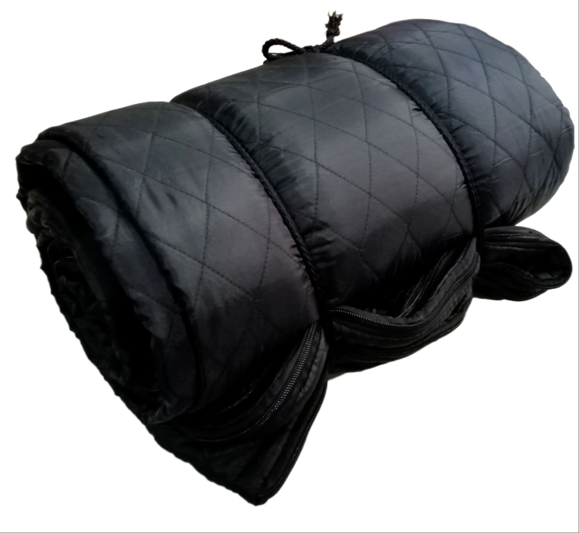 Picture of Lightweight Camping Sleeping bed Bag Single Visitor Portable Black travel bed double layer Black 