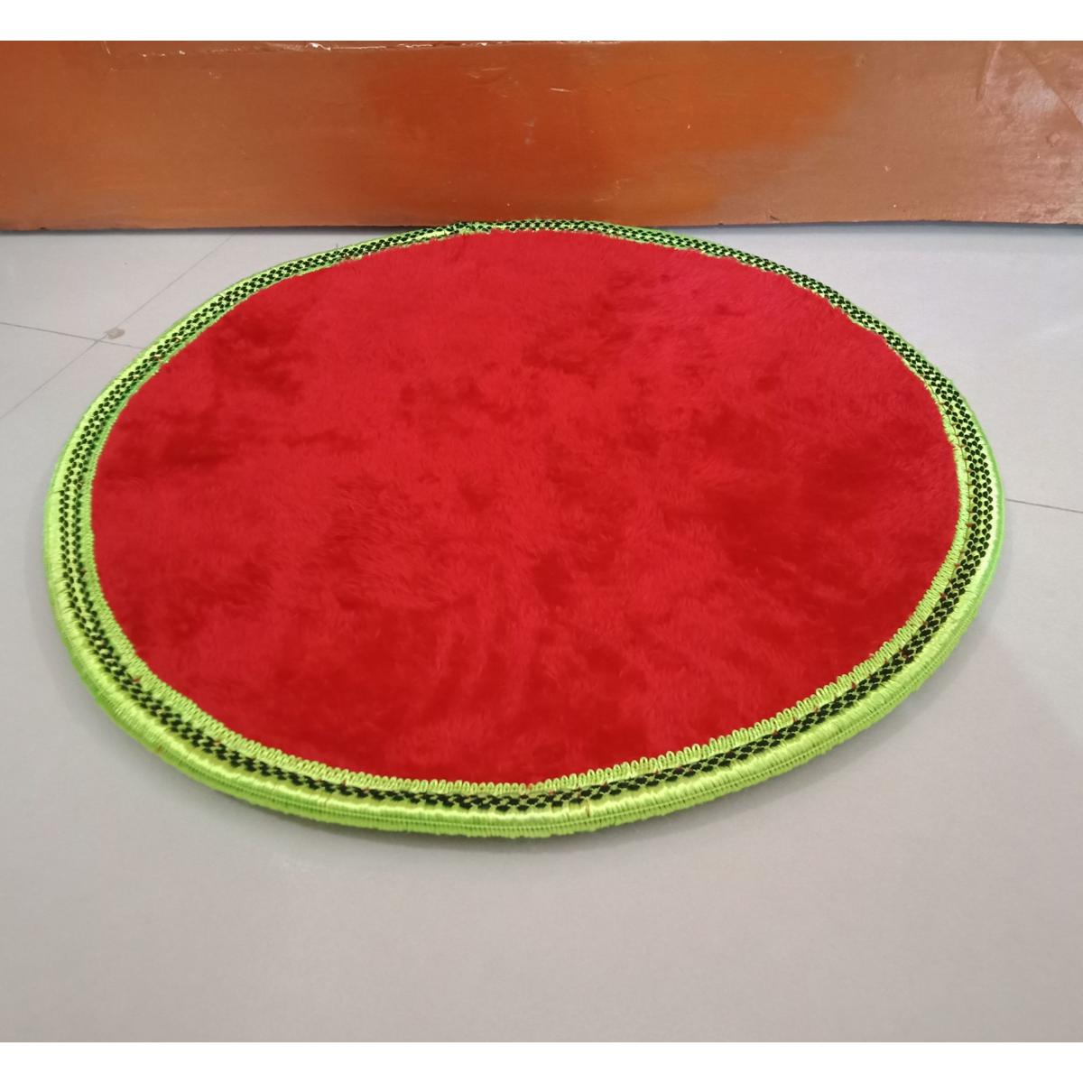 Picture of Bath Mat Round Circles Floor Rugs Mat Carpet silk hair Door mat Black Multicolor 