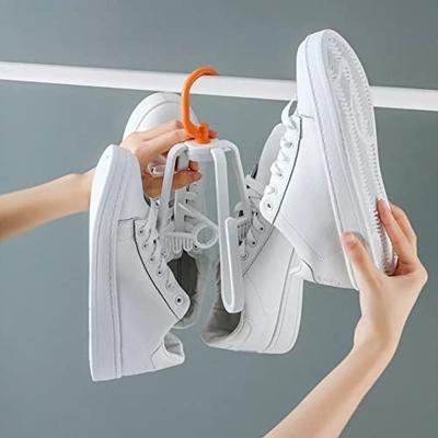 Picture of Shoe Hanger Drying Hook Rack Rotating Shoe Rack For Shoe Bag Scarf Multicolor 