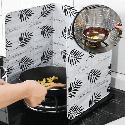 Picture of Oil Splash Protector Non-Stick Splatter Shield Stove Foil Oil Splash Guard 1pcs Multicolor 