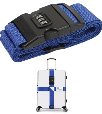 Picture of Adjustable Nylon Luggage Strap One Size Colourful Multicolor 