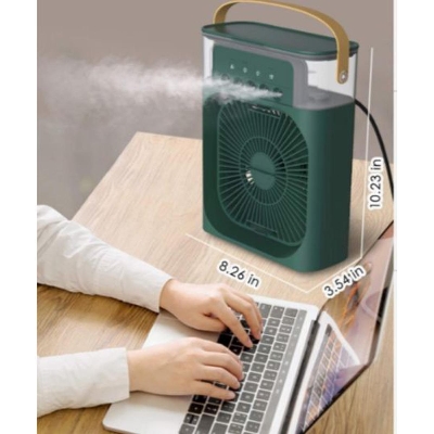 Picture of Water Spray USB Air Cooler Fan with Night Light - Reliable Accessory - Easy to Use Multicolor 