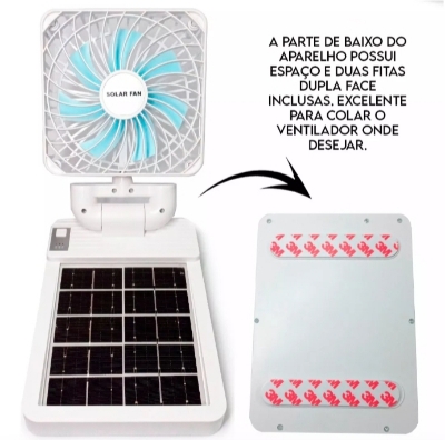 Picture of Solar Rechargeable Car fan  Dashboard 360 Degree Rotatable fan Car Auto Powerful 3 Speed Cooling Air Fan for All Cars,Tempo,Trucks Black 