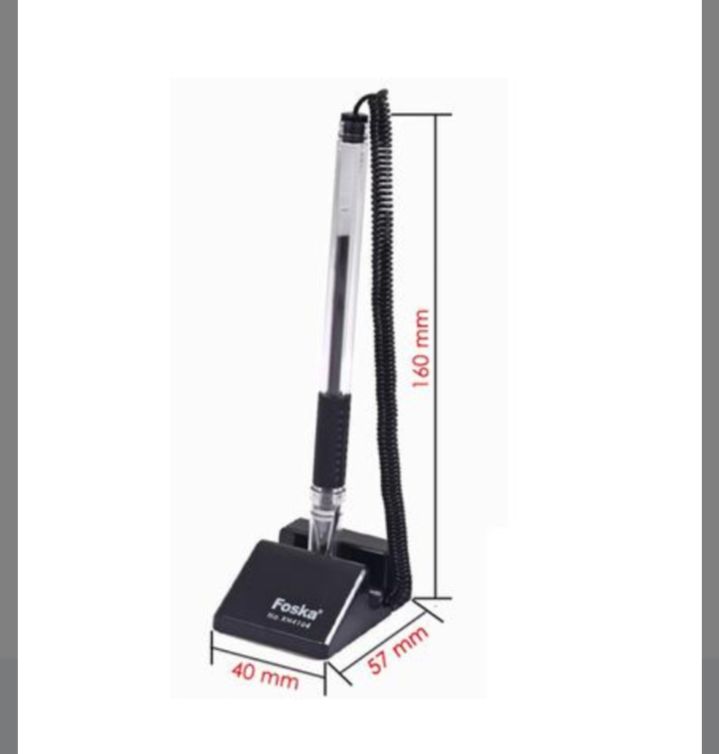 Picture of Gel pen with adhesive base office stationary Black 