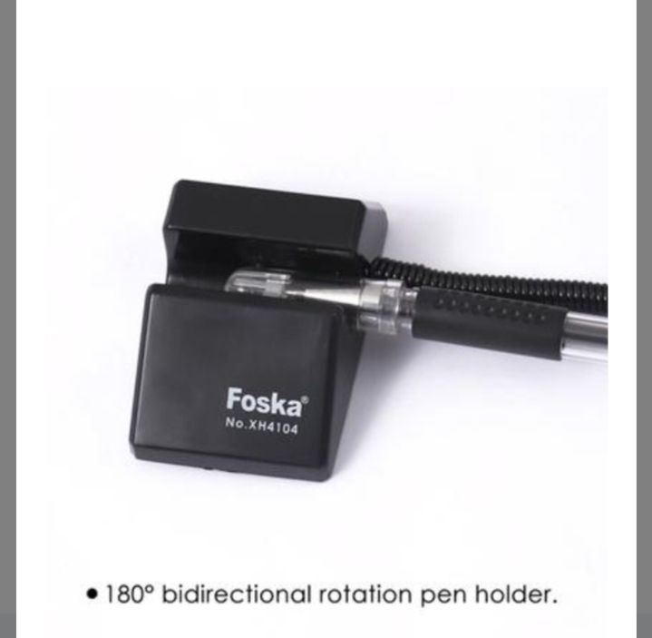 Picture of Gel pen with adhesive base office stationary Black 