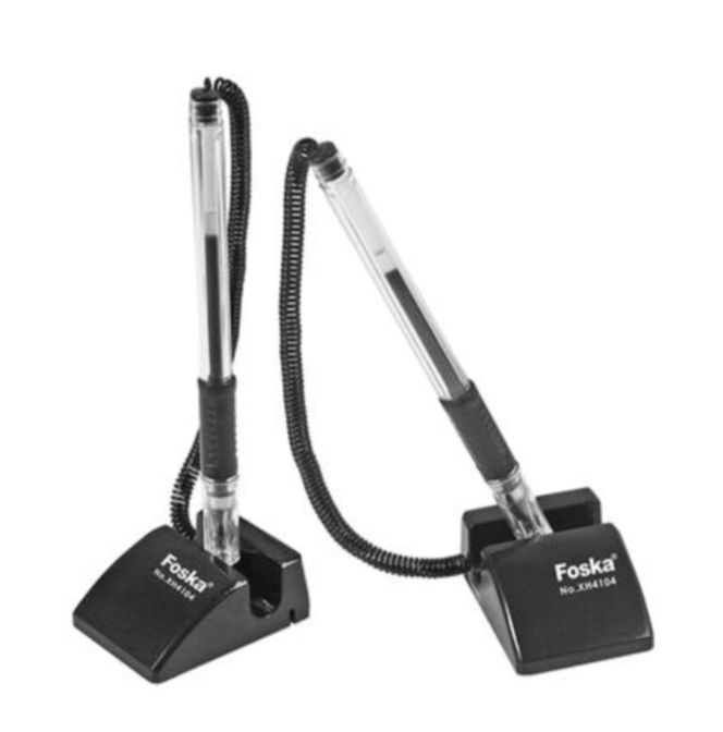 Picture of Gel pen with adhesive base office stationary Black 