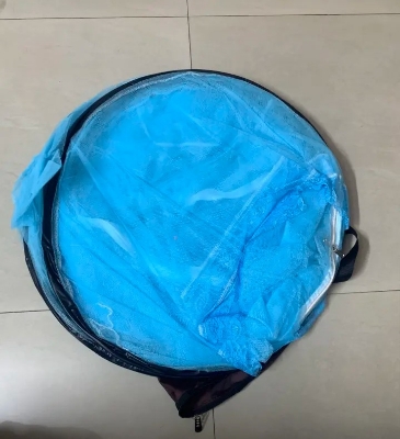 Picture of Foldable Self standing Mosquito net for double bed Blue 