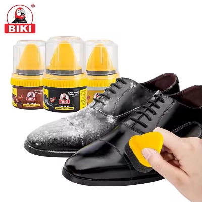 Picture of Leather Repair Cream Liquid Shoe Polish, Liquid Shoe Shine, Natural Cream Leather Shoe Polish, Protects Leather from Scuffs and Scratches. Yellow 35