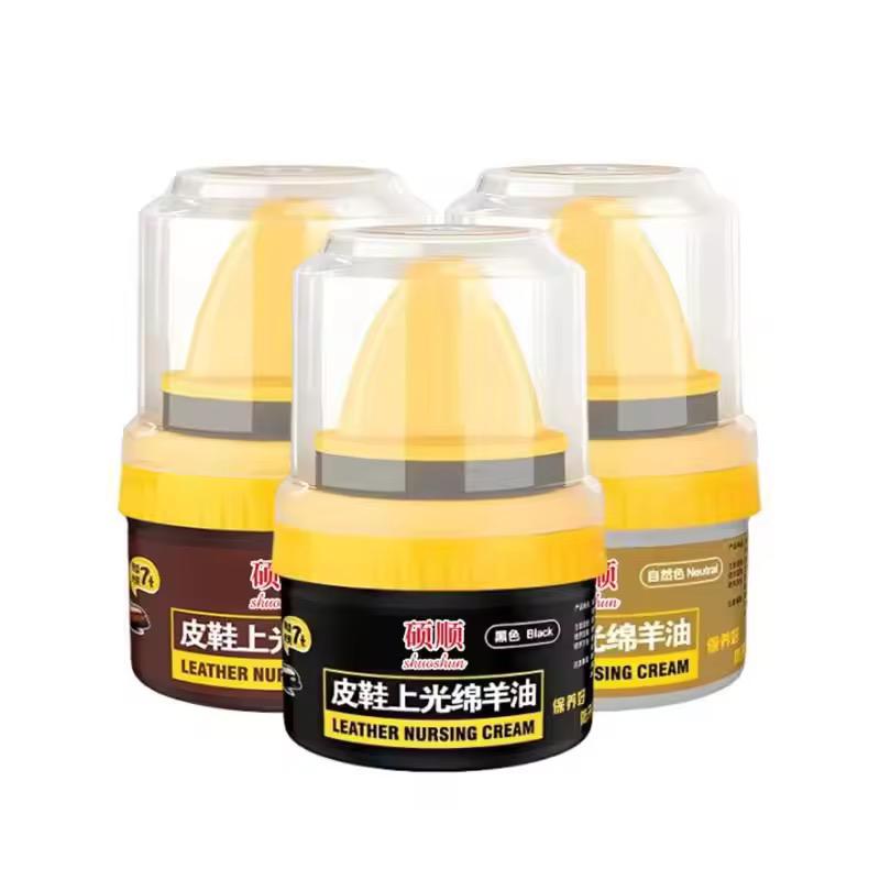 Picture of Leather Repair Cream Liquid Shoe Polish, Liquid Shoe Shine, Natural Cream Leather Shoe Polish, Protects Leather from Scuffs and Scratches. Yellow 35
