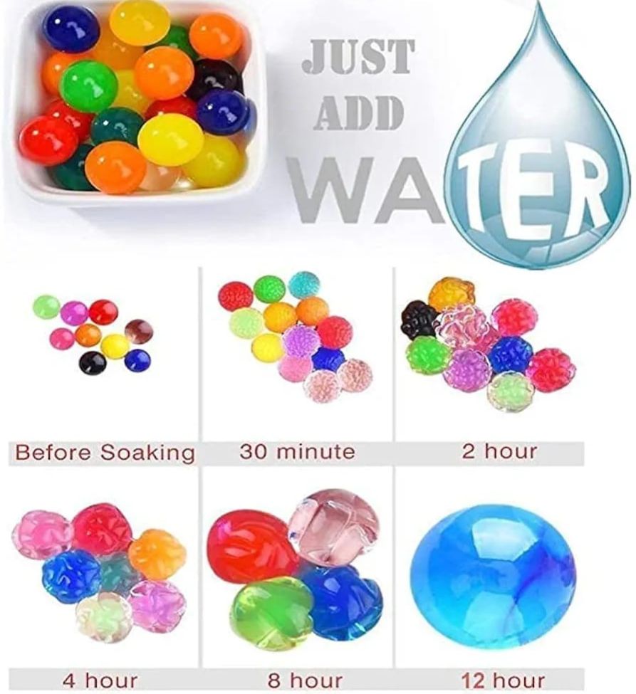 Picture of 50pcs Big Orbeez Magic Water Beads Beads Magic Balls Kids Toys Multicolor 