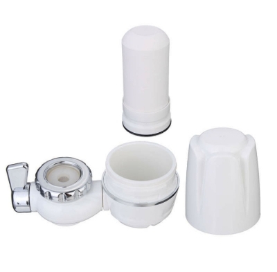Picture of Kitchen Water  Filter Tap Water Purifier Ceramic Water Purifier with Replacement Filter (White)  