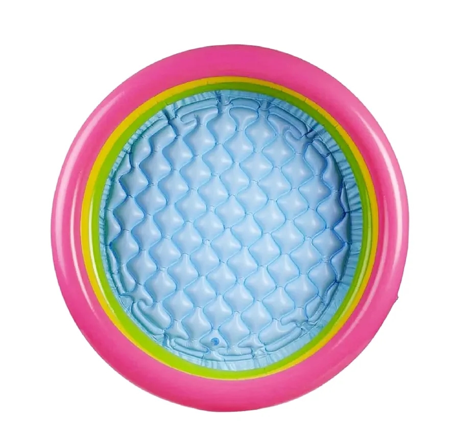 Picture of Swimming Pool Inflatable Kids Bath Tub- 24x8.5 inch FREE hand pump Baby Water Pool Bathtub Swimming Bath Tub for Kids, Children Playing Toy for Summer Special Multicolor 