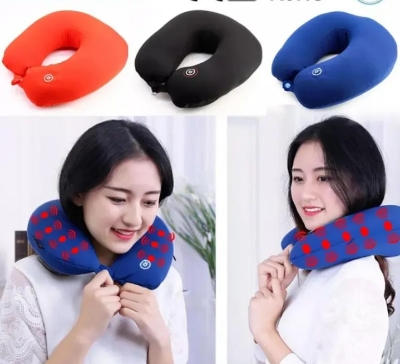 Picture of Travel pillow vibrating Neck Massage Cushion Pillow - Multi color Multicolor 