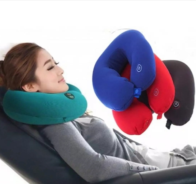 Picture of Travel pillow vibrating Neck Massage Cushion Pillow - Multi color Multicolor 