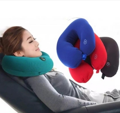 Picture of Travel pillow vibrating Neck Massage Cushion Pillow - Multi color Multicolor 