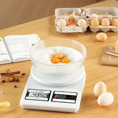 Picture of Kitchen Scale - Measure Tools - Electronic Scale Digital LCD – Weight Machine (10kg/1g) White 