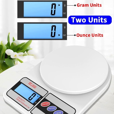 Picture of Kitchen Scale - Measure Tools - Electronic Scale Digital LCD – Weight Machine (10kg/1g) White 