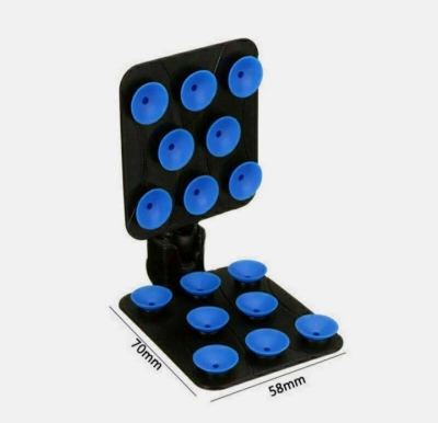 Picture of 1pcs Mobile Phone Holder Stand Compact Double Sided Suction Bracket Cup Car Multicolor Multicolor 