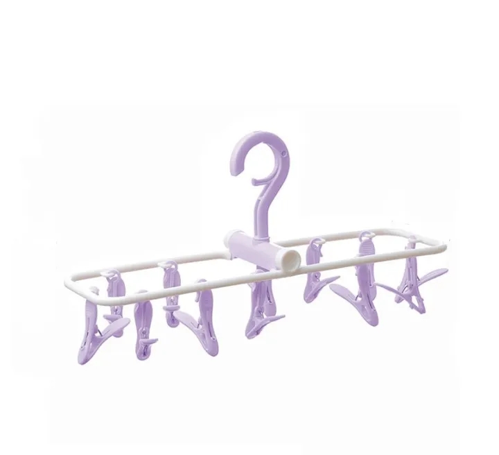 Picture of 12 Sock Clip Multifunctional Sock Drying Clip Cloth Hanger Household Sock Drying Clip Multicolor 