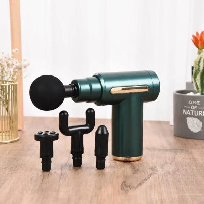 Picture of Powerful Handheld Massage Gun for Deep Tissue Relief - Compact & Elegant Design Black 