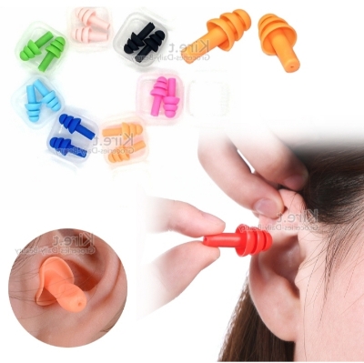 Picture of Silicone Sleeping Spiral Ear Plugs Sound Insulation Ear Protection Earplugs Anti-Noise Plug for Travel Noise Reduction 1 Pair Multicolor 