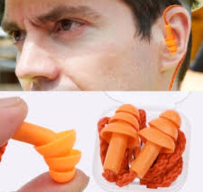 Picture of Silicone Sleeping Spiral Ear Plugs Sound Insulation Ear Protection Earplugs Anti-Noise Plug for Travel Noise Reduction 1 Pair Multicolor 