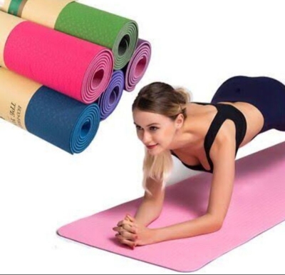 Picture of Yoga Mat Reversible Sports yoga mat mattress Thick Exercise & Workout Meditation Mat for Yoga, Mat women Multicolor 