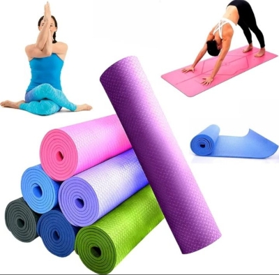 Picture of Yoga Mat Reversible Sports yoga mat mattress Thick Exercise & Workout Meditation Mat for Yoga, Mat women Multicolor 