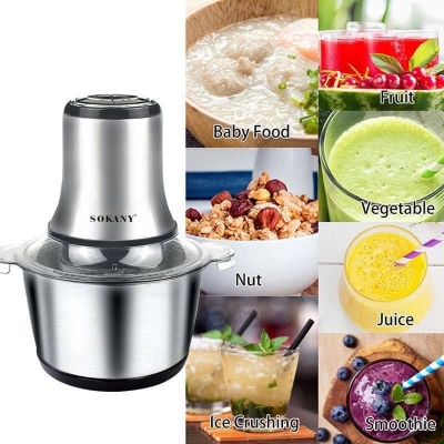 Picture of Food Chopper electric chopper 800 watts, 2 speed levels, 3 liter large SS jar  