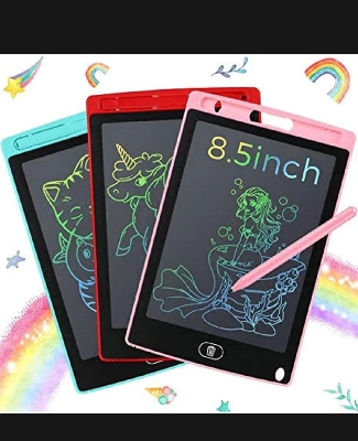 Picture of write taPack LCD Writing Tablet for Kids, 8.5 Inch Colorful Doodle Board Drawing Tablet, Educational Learning Toys Birthday Gifts for Boys Girls Multicolor 