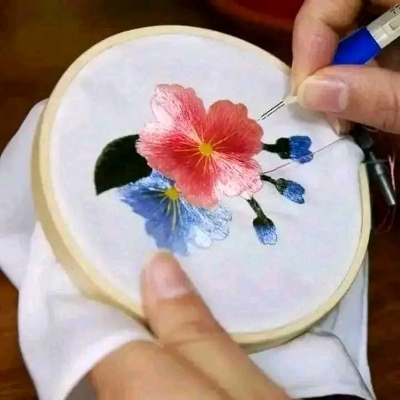 Picture of Magic Embroidery Needle Pen Weaving Tool Knitting DIY Sewing Tools White 