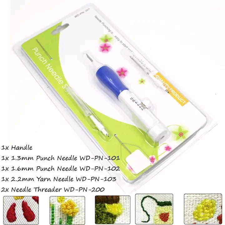 Picture of Magic Embroidery Needle Pen Weaving Tool Knitting DIY Sewing Tools White 