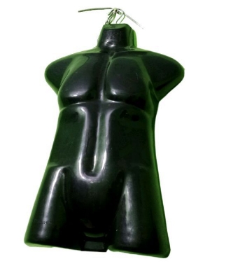 Picture of 4 Pack Male Mannequin Plastic Men Male Body Shell Mannequin-Dummy Type Hangers Shirt Display Stands Regular Size Black 