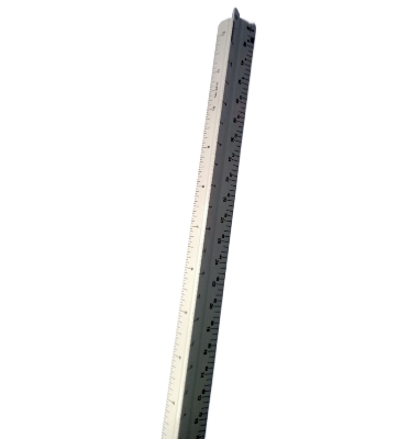 Picture of Triangular Ruler Tri-Scale Ruler Architect Engineer pvc Triangle Scale/Ruler for School/College Students Triangular Scale Ruler 12" Architect Drafting Rulers White 