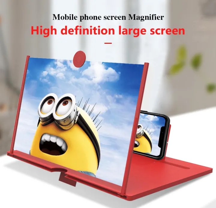 Picture of Magnification Mobile Screen Video Amplifier Mobile Phone 3D Video Amplifier Portable Smartphone Screen Magnifier 3D Glass - Phone Cooler  