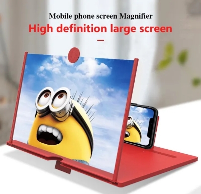 Picture of Magnification Mobile Screen Video Amplifier Mobile Phone 3D Video Amplifier Portable Smartphone Screen Magnifier 3D Glass - Phone Cooler  