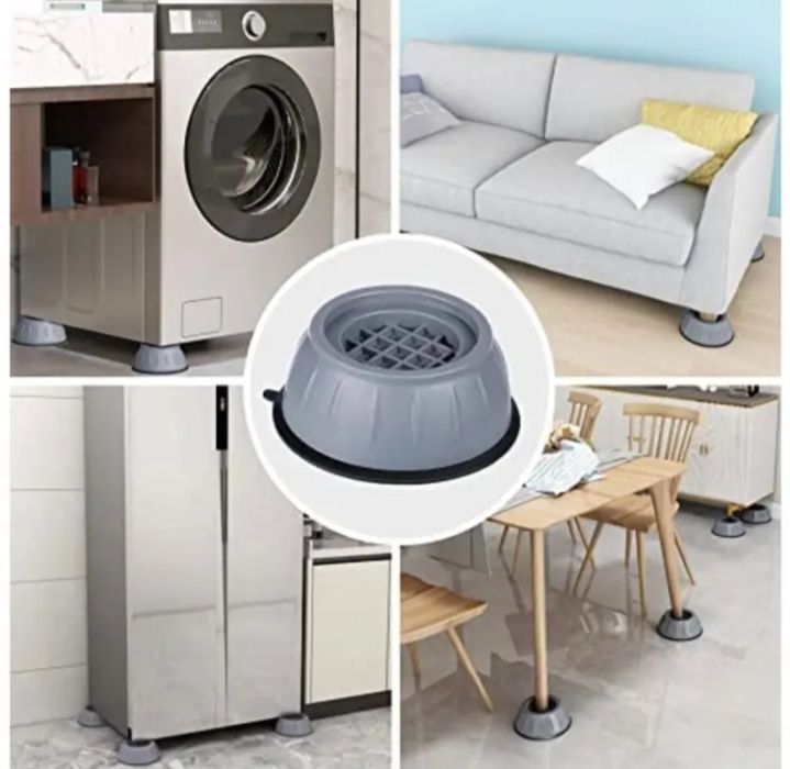 Picture of 4 Pcs Anti Vibration furniture Feet Pads furniture protector Washing Machine Rubber Mat for
furniture decorations Grey 